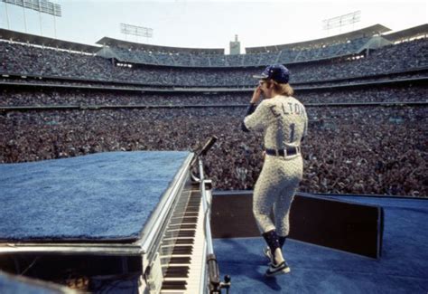 Dodger Stadium 1975 Game On Elton John In 2021 Elton John