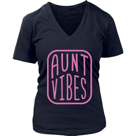 Aunt Vibes Freestyle Awesome Cute Funny Unique T Ideas Women V Neck T Shirt Women V Neck T