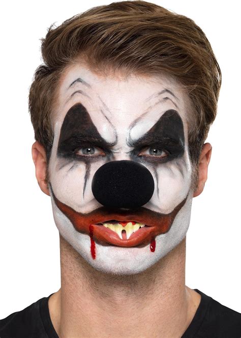 kit de maquillage clown sinistre noir et blanc aux feux de la fête paris