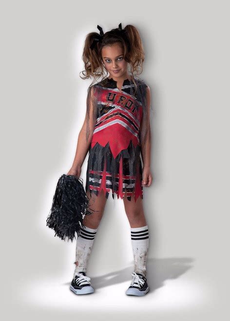 incharacter spiritless cheerleader zombie school girls halloween costume 17070 fearless apparel