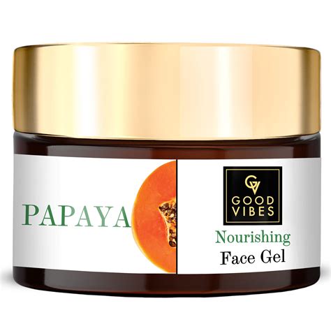 Buy Good Vibes Papaya Face Gel 50 G Skin Nourishing Moisturizing Light