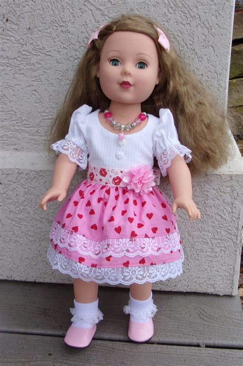 18 Doll Clothes American Girl Valentine Dress Etsy Doll Clothes Doll Clothes American Girl
