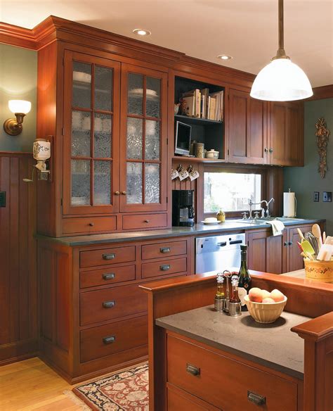 The flush end option results in an 11/16″ plywood side with a matching specie veneer and, if finished cabinets were requested, the matching finish will be applied on the end. Kitchen Cabinets for Period Houses - Old House Restoration ...