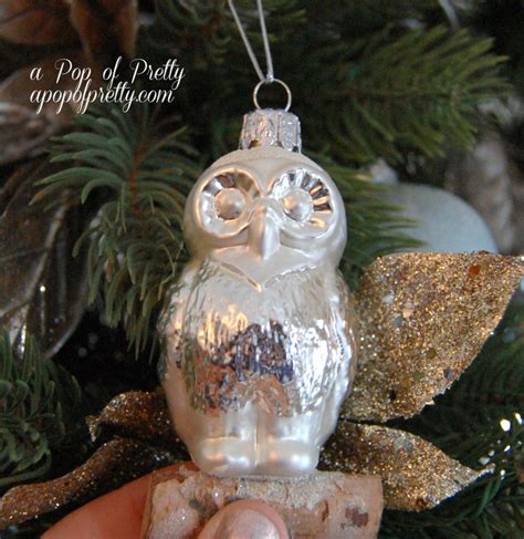 Owl Tastic Christmas Decorations Collecting Owls For The Christmas Tree A Pop Of Pretty Home