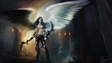 3840x2160 Angel 4k Hi Res Wallpaper Free Angel Warrior