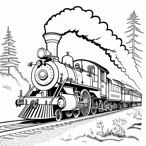 50 train coloring pages free printable images coloring library