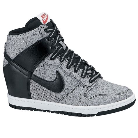 Nike Dunk Sky Hi Mesh Wedge Trainers Grey Nike Wedges Nike Sneakers