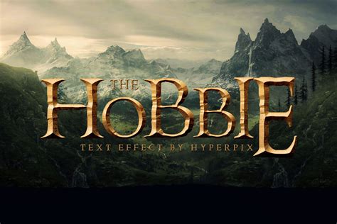 The Hobbit Movies Text Effect Psd Style Hyperpix