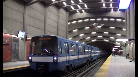 ᴴᴰ Montreal Metro Mr73 Orange Line Action At Place Saint