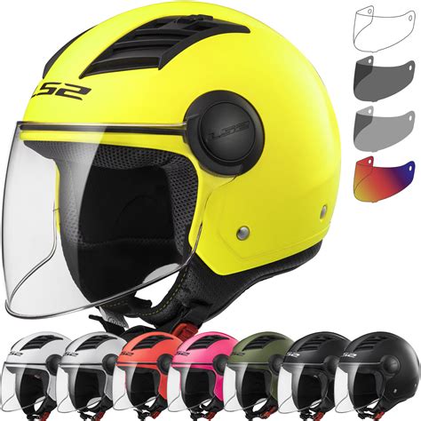 Ls2 Of562 Airflow L Solid Open Face Motorcycle Helmet And Visor Ladies