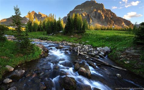 Mountain Stream Beautiful Scenery Wallpapers Hd Download