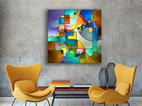 Unified Theory Fine Art Canvas Giclee Prints Abstract Painting Print
