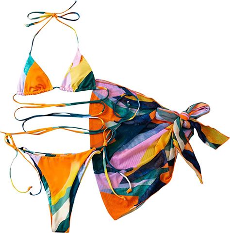 Tempt Me Scoop Neck Removable Bra Tie Dye Bikini Set