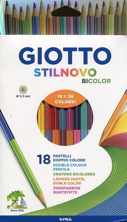 Pastelli Giotto Stilnovo Bicolor Scatola 18 Matite Colorate Giotto