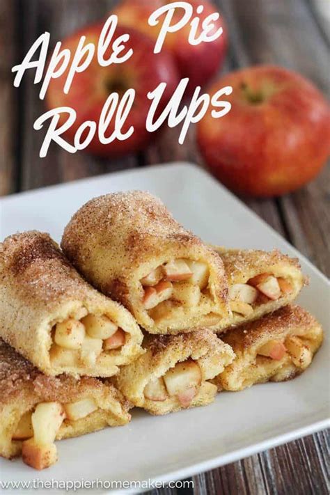 This apple pie is my family's most requested pie during the holidays. Apple Pie Roll Ups | The Happier Homemaker