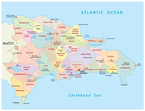 Map Of Dominican Republic
