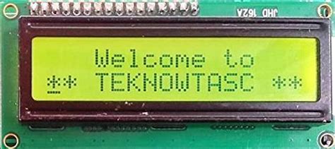 Teknowtasc 16x2 Lcd Display Board Jhd162a For 8051 Avr Arduino Pic