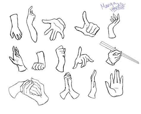Manga Hands Practice By Wolflover12398 On Deviantart