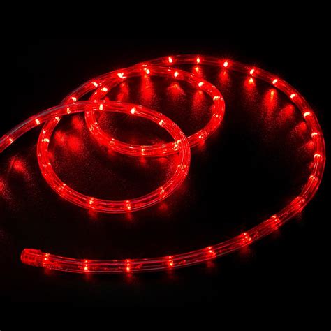 25 Red Led Rope Light Home Outdoor Christmas Lighting Wyz Works