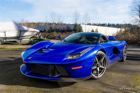 Stunning Blue Ferrari Laferrari In Washington Gtspirit