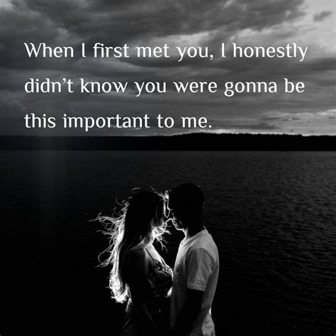 When i first met you #love #iloveyou #lovequotes #couplequotes #quotes #bestquotes #romance # ...