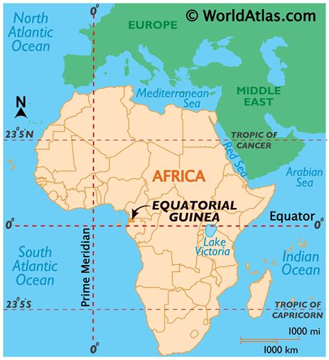 Equatorial Guinea Map Geography Of Equatorial Guinea Map Of
