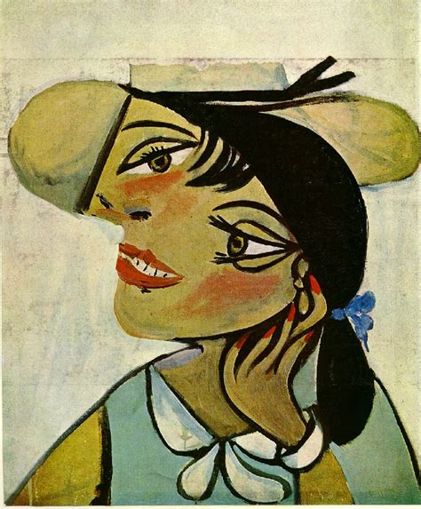 Portrait Of Woman In D`hermine Pass Olga 1923 Pablo Picasso