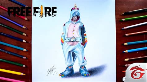 Free Fire Dibujo Del Dinocornio Realista Epico Freefire Garena