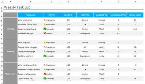 Excel Monitoring Tool Template Denah