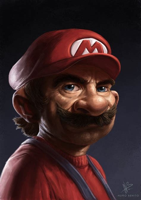 Super Mario Character Portraits Created By Nuño Desenhos Do