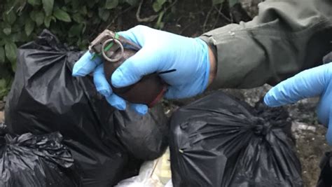 Live Grenade Found Dumped In Roadside Rubbish