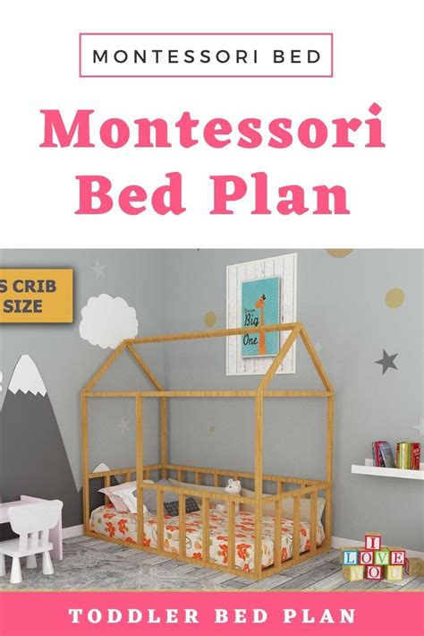Two longer ones for the ends, and two shorter ones for the front. Montessori Bed Plan, US Crib Size House Bed Frame, Easy ...