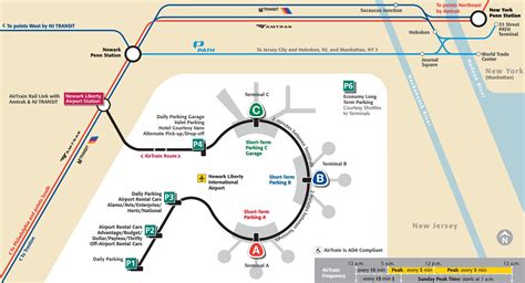 Manhattan Newark Airport Airtrain Map Points With A Crew