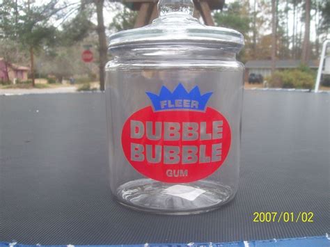 Dubble Bubble Gum Vintage Style Counter Display Jar Toms Gordons