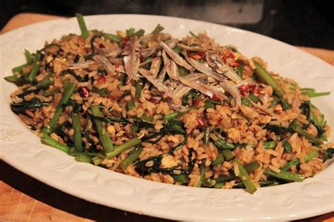 A freshly cooked rice can be used but reduce the water a bit or cook it using a microwave oven. Nasi Goreng Kampung (Malaysian Village Style Fried Rice ...
