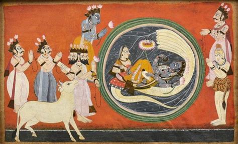 Dasha Avatar Indian Painting Of Ten Vishnu Incarnations Art Oriental