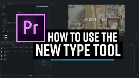Premiere Pro Cc Add Text With The New Type Tool Youtube