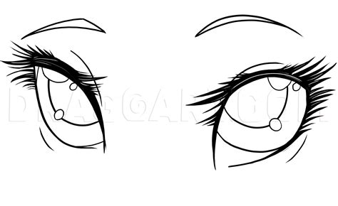How To Draw Anime Eyes Step By Step Drawing Guide By Neekonoir