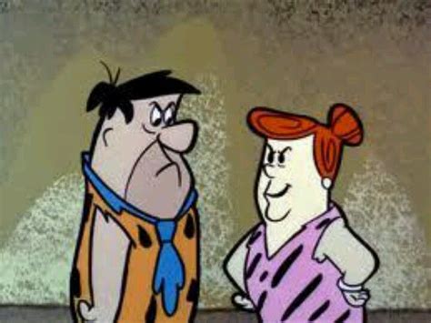 Fred Flintstone And His Mother Inlaw Mrs Slaghoople Flintstones