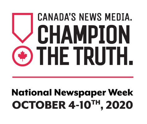 How Will You Celebrate National Newspaper Week 2020 News Media Canada