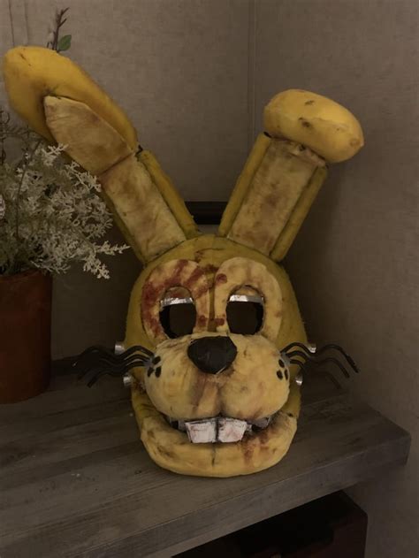 Fnaf Springbonnie Mask And Fredbear Mask Progress Fivenightsatfreddys