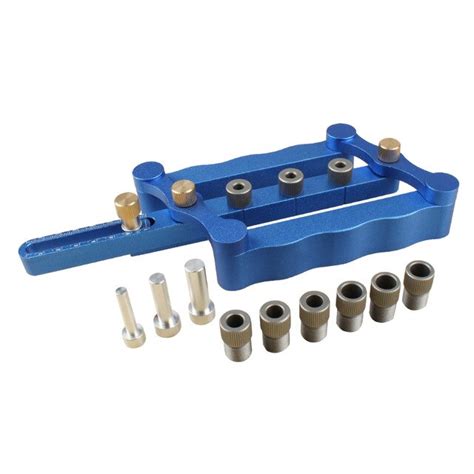 Free Shipping Wood Straight Hole Precise Drilling Dowel Jig Kit In