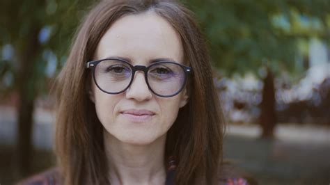 Portrait Of Middle Aged Woman In Glasses On Stock Footage Sbv 327200523 Storyblocks