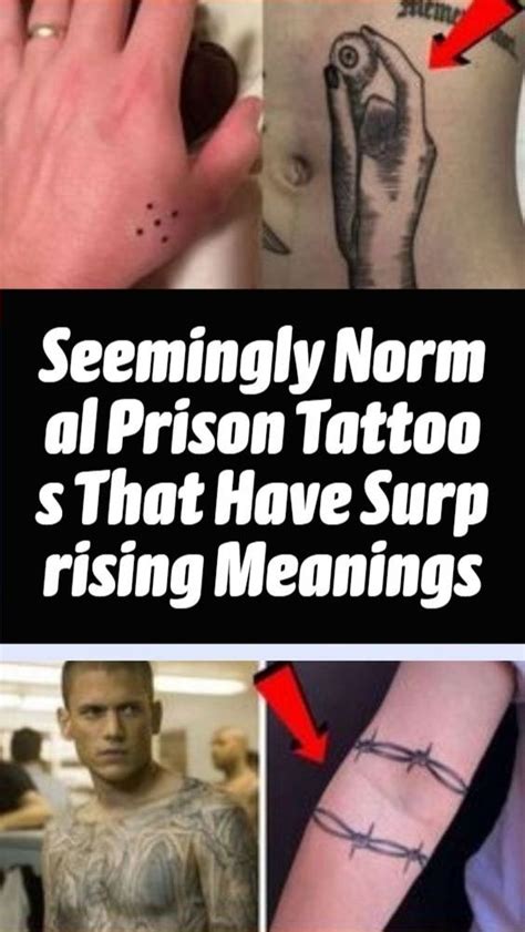 Seemingly Normal Prison Tattoos That Have Surprising Meanings In 2022 Prison Tattoos Prison