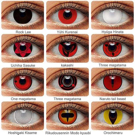 Buy Naruto Sharingan Halloween Contact Lenses Uchiha Sasuke Hatake Kakashi Cosplay Eye Contacts