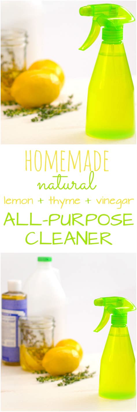 How To Make A Homemade Natural All Purpose Cleaner With Vinegar That