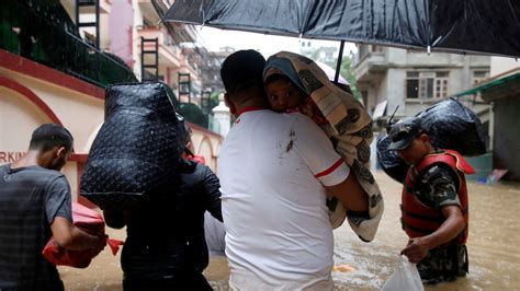Assam And Nepal 189 Die And Four Million People Displaced In Worst Floods For Years World
