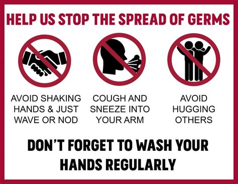Stop The Spread Of Germs Poster Tanana Chiefs Conference