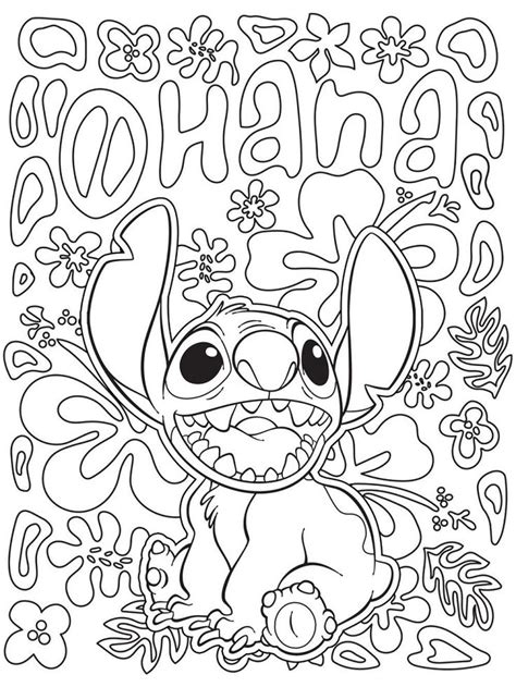 lilo  stitch ohana coloring pages  disney coloring pages stitch coloring pages disney
