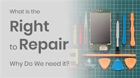 The Right To Repair Movement Current News Youtube